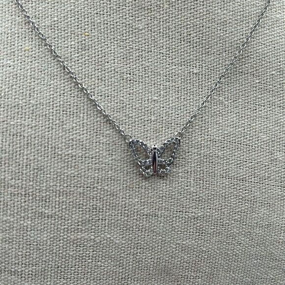 Swarovski Crystal Butterfly Necklace - Picture 2 of 3